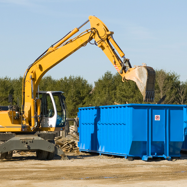 is there a minimum or maximum amount of waste i can put in a residential dumpster in Olive MI